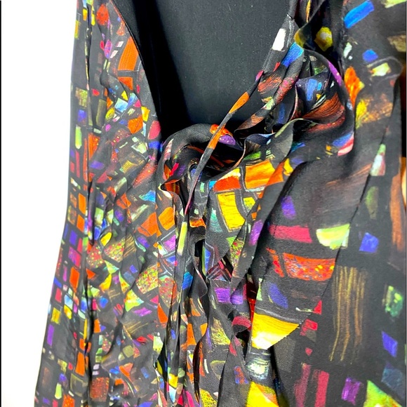 Ted Baker London Sleeveless Multicolor Dress 8 - Picture 11 of 15